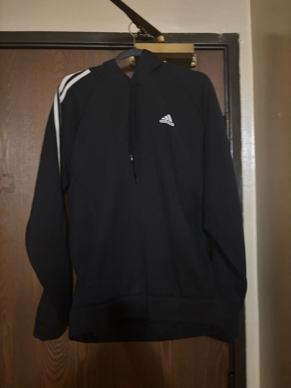 Adidas Black Casual Comfy Everyday Activewear Exercise Hoodie Sweatshirt
